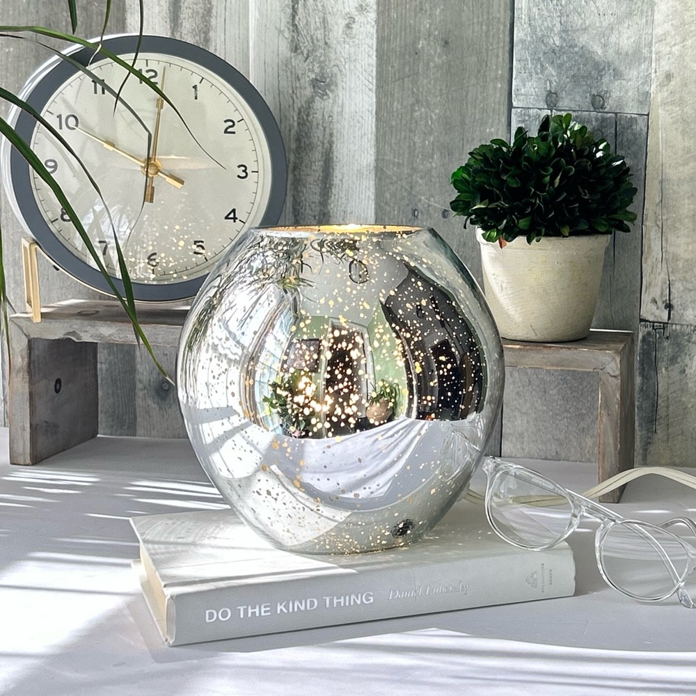 🌴 Cool IKEA Knubbig Table Lamp Metallic/Mercury  | Retired